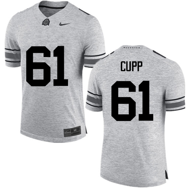 Ohio State Buckeyes #61 Gavin Cupp College Football Jerseys Game-Gray